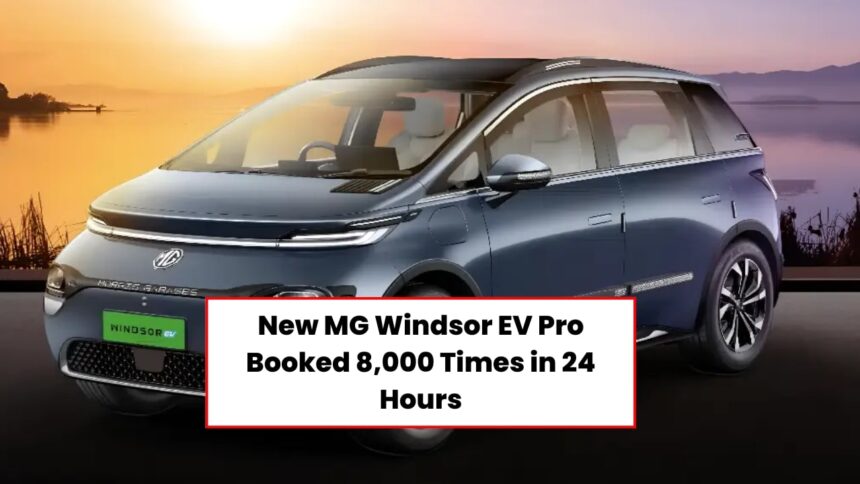MG Windsor EV Pro Bookings